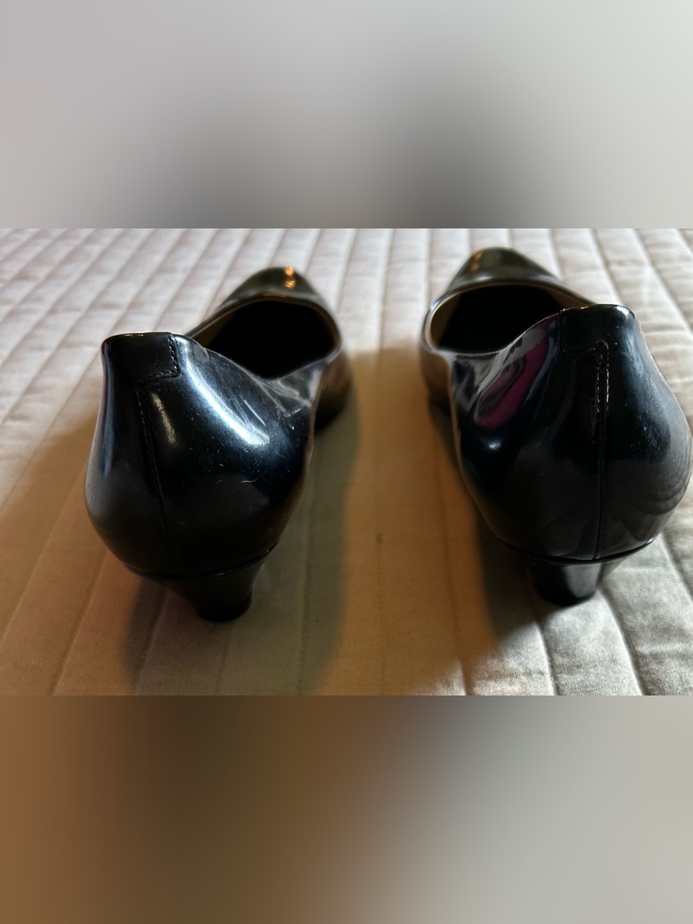 TOD'S Black Patent Leather Pointed-Toe Wedge Heels - Picture 4 of 11